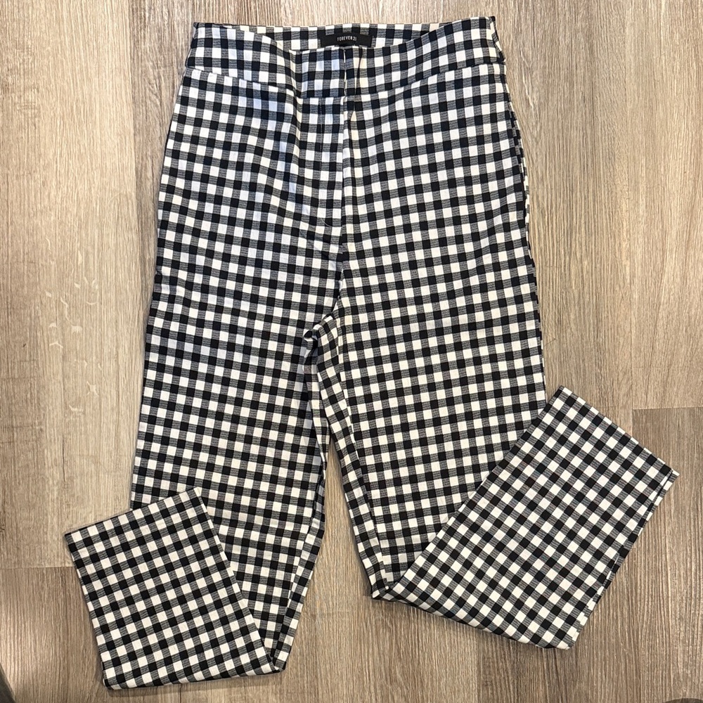 Forever 21 Black and White Gingham pants